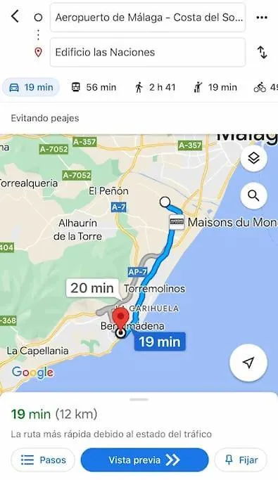 Estudio Con Vista Al Mar A 200 Mts De La Playa Benalmádena Lägenhet